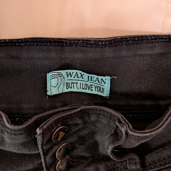 Wax Jeans Butt I Love You - Stretchy Denim Lifted High Waist Push-Up Jeans - Picture 4 of 6